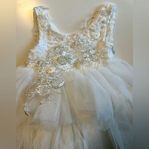 Tulle and appliqué dress